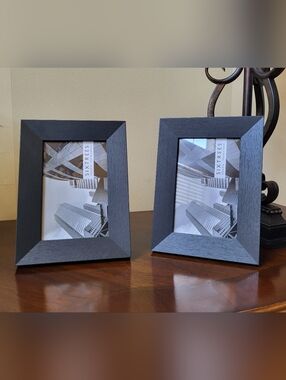 Black Wood Picture Frame - Set of 2